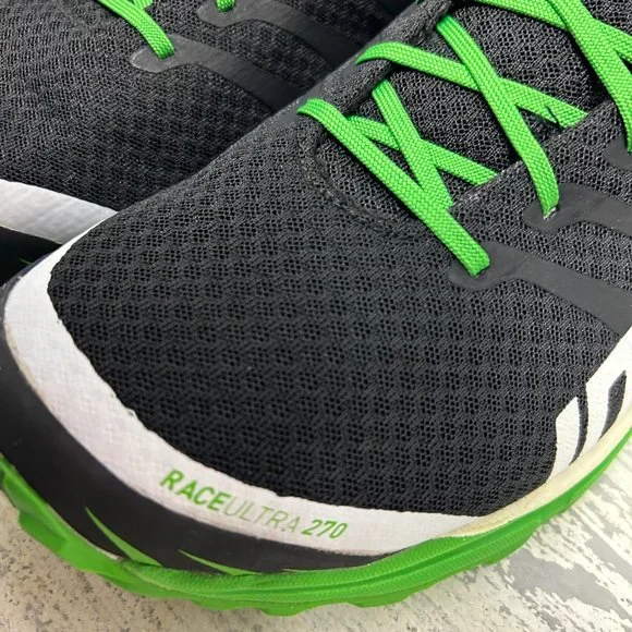 Inov-8 RACE ULTRA 270 (Men): Conquer Trails in Black/White/Green Precision - Picture 8 of 9